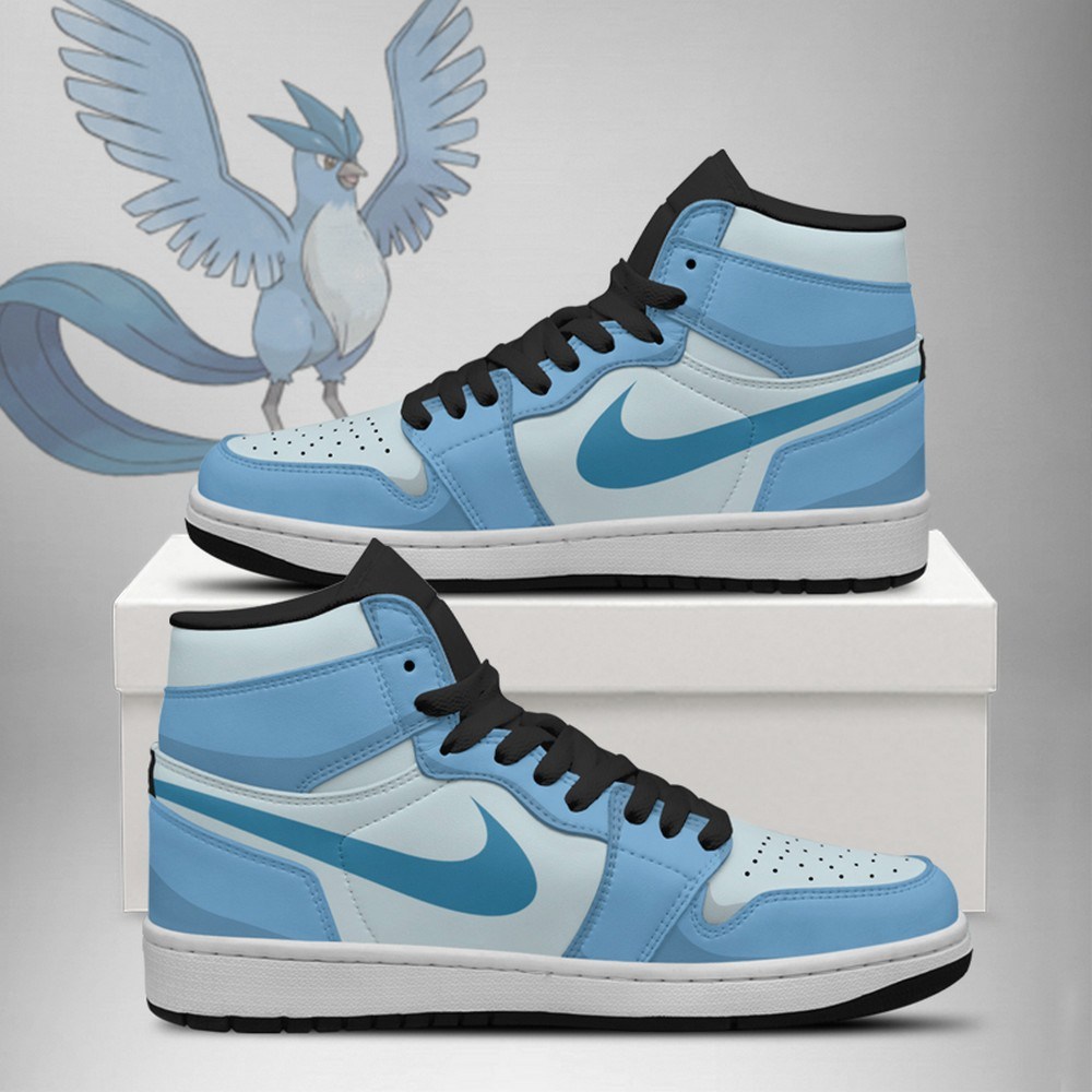 Articuno Legendary Birds Pokemon High Top Shoes