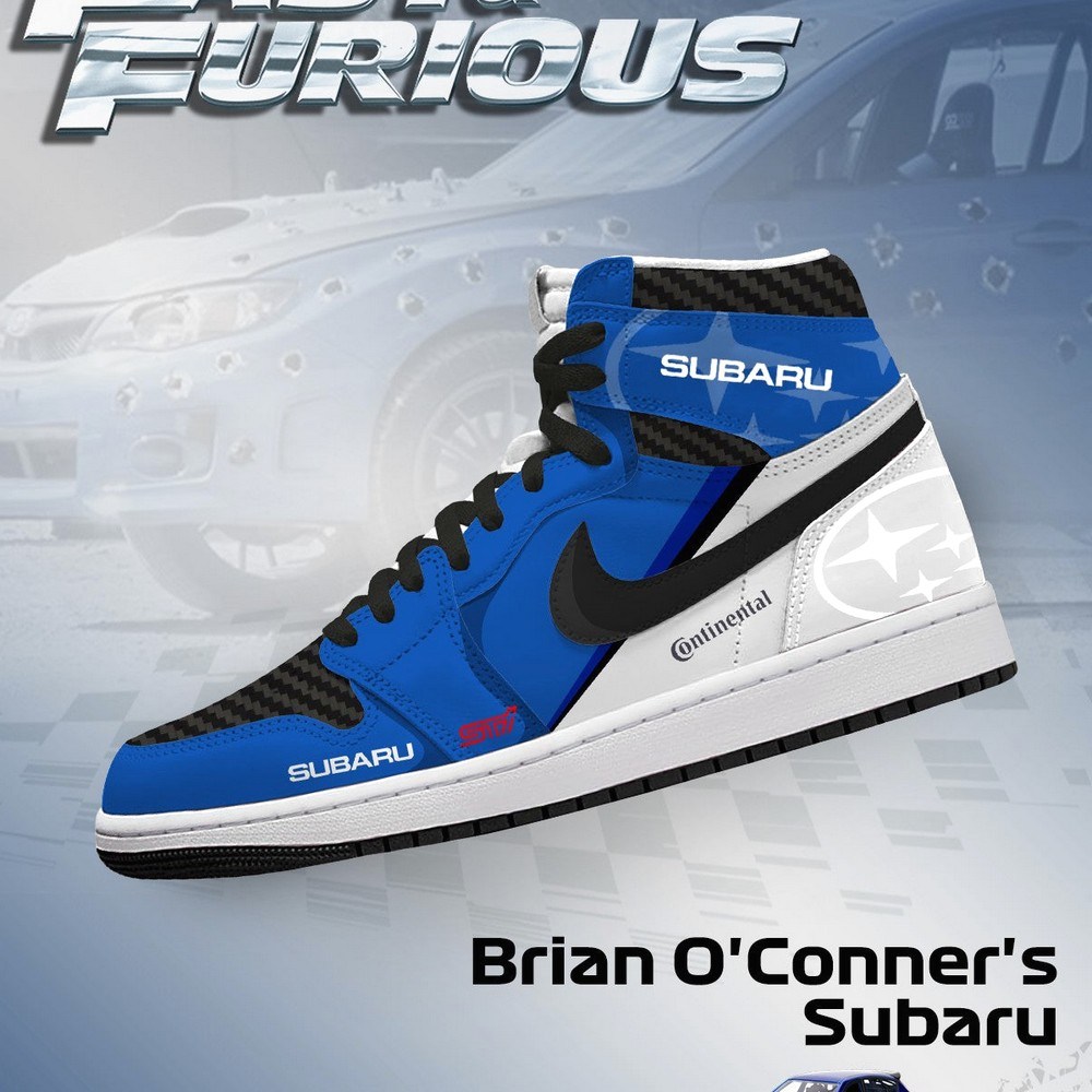 Brian O'Conner's Impreza WRX STI V.2 Fast and Furious High Top Shoes