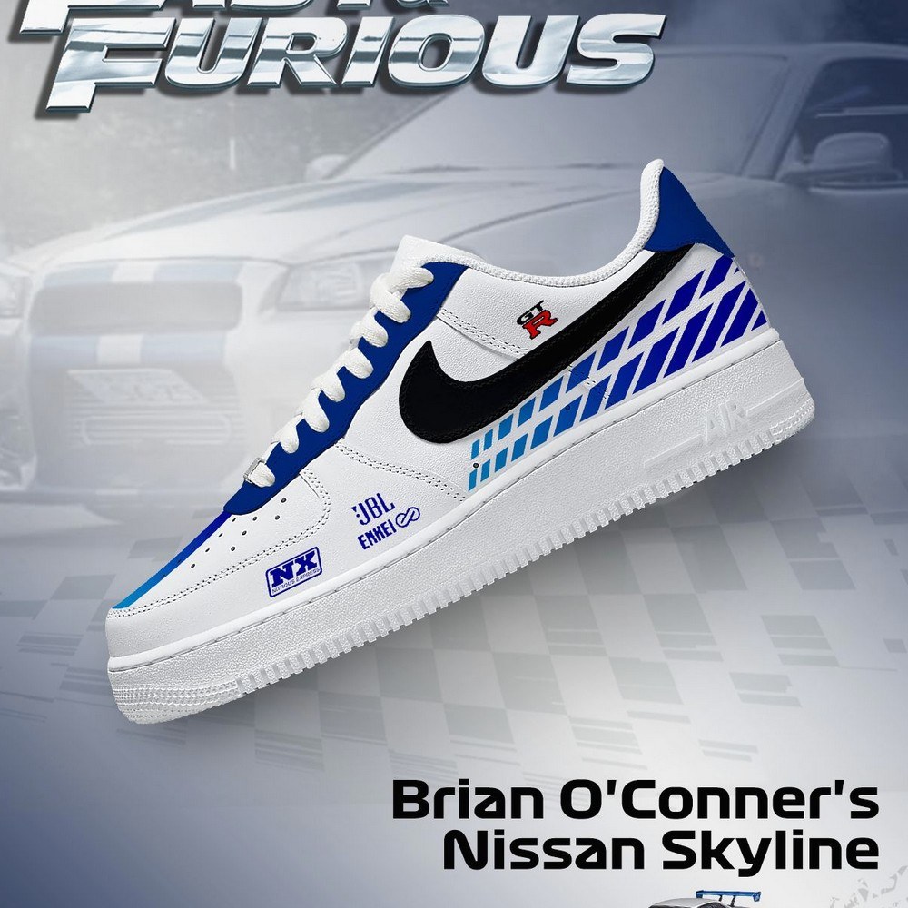 Brian O'Conner's Skyline Fast and Furious Low Top Shoes