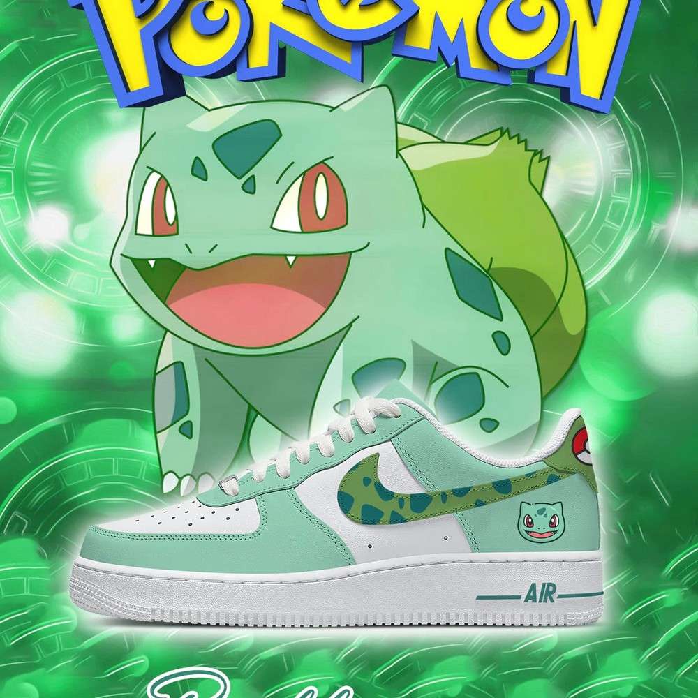 bulbasaur ii pokemon af1 low top shoes sj6vj