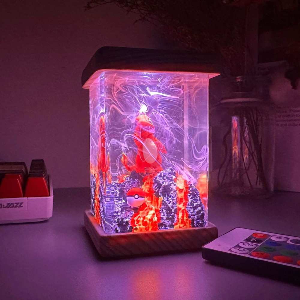 Charmander Epoxy Pokemon Resin Lamp