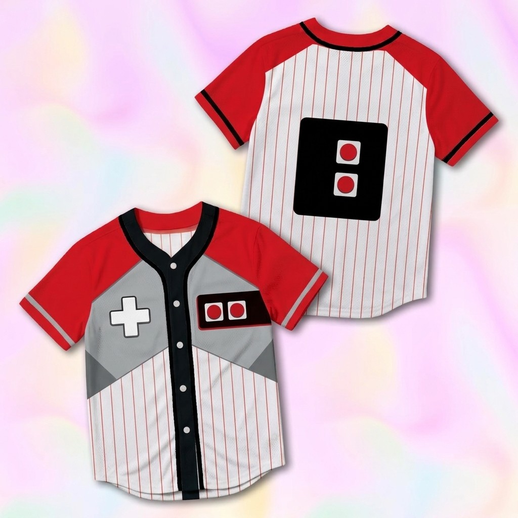 Custom Nintendo Baseball Jersey Version 3