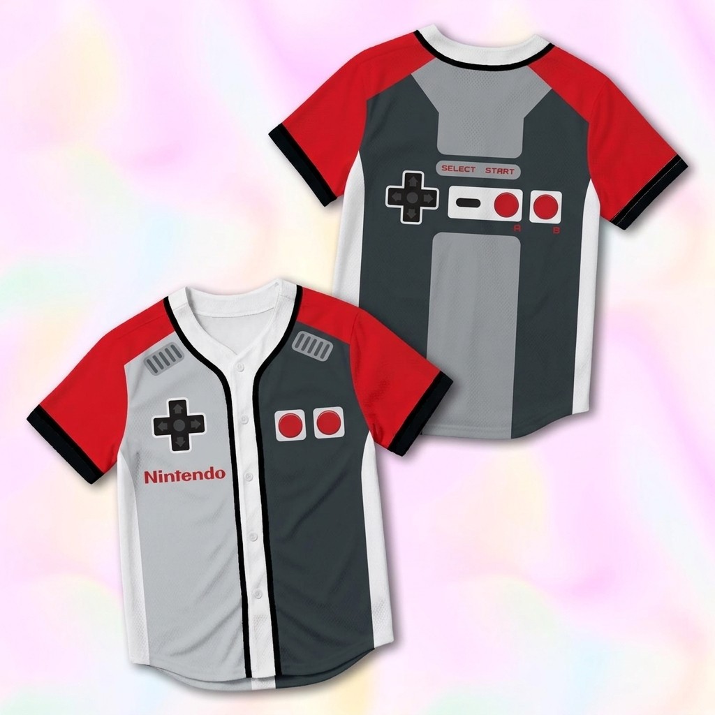 Custom Nintendo Baseball Jersey Version 4