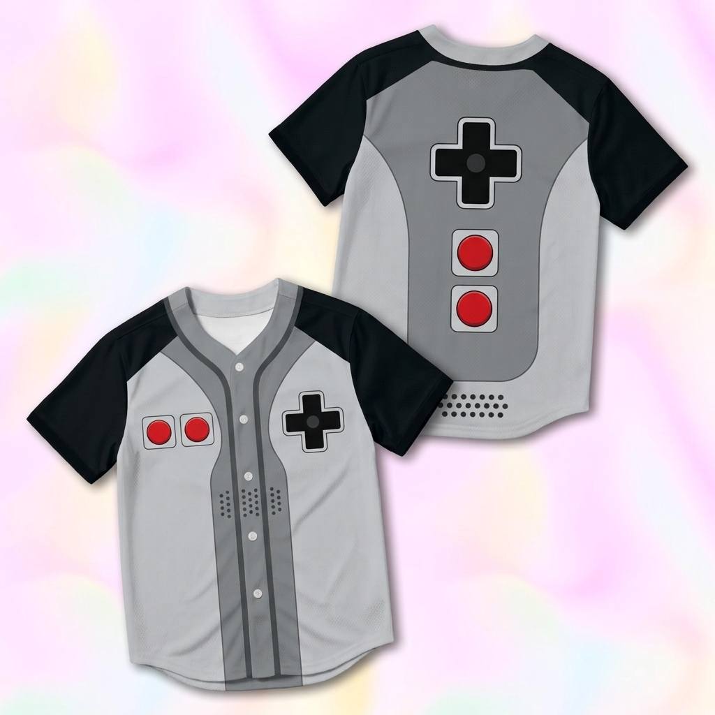 Custom Nintendo Baseball Jersey Version 6