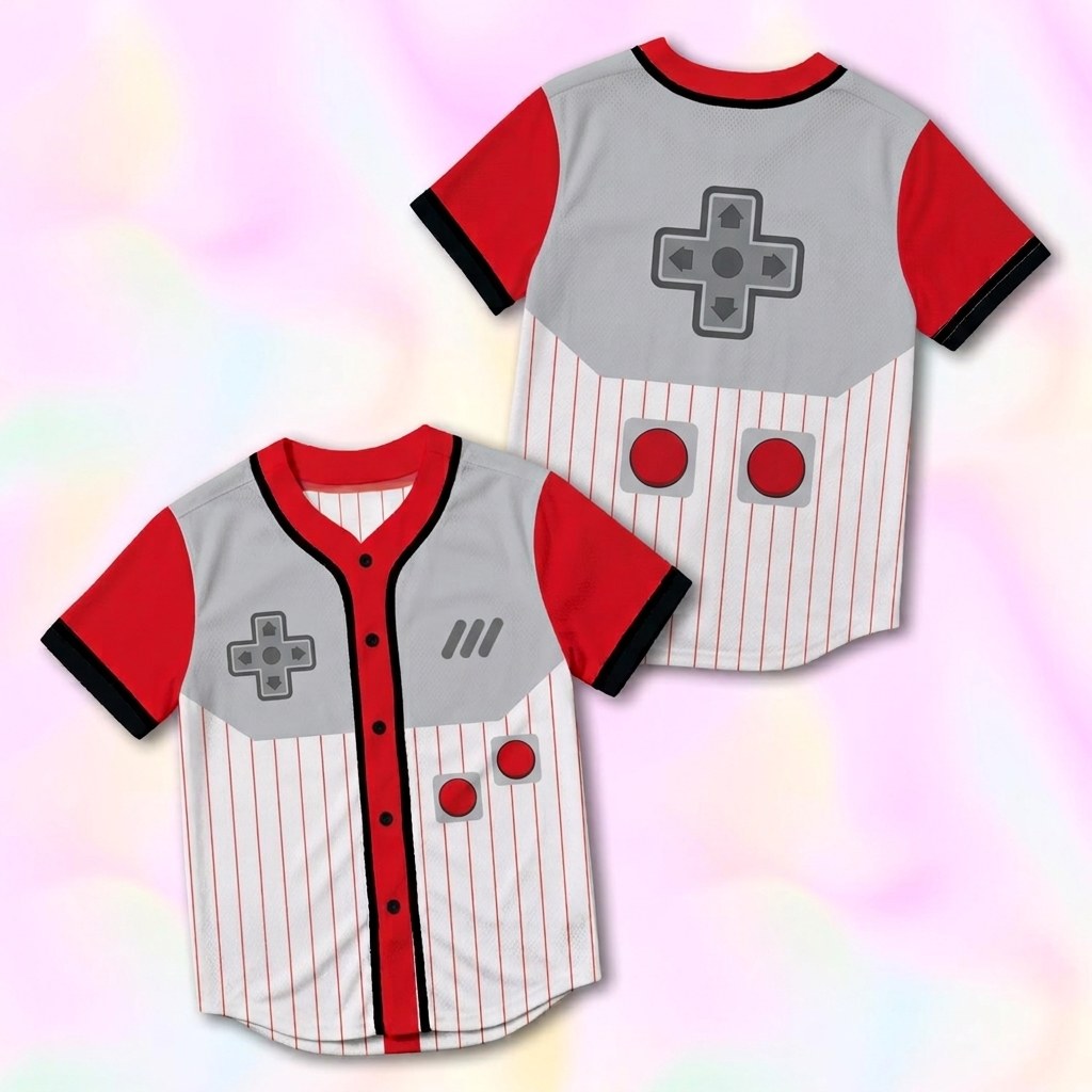 Custom Nintendo Baseball Jersey Version 7
