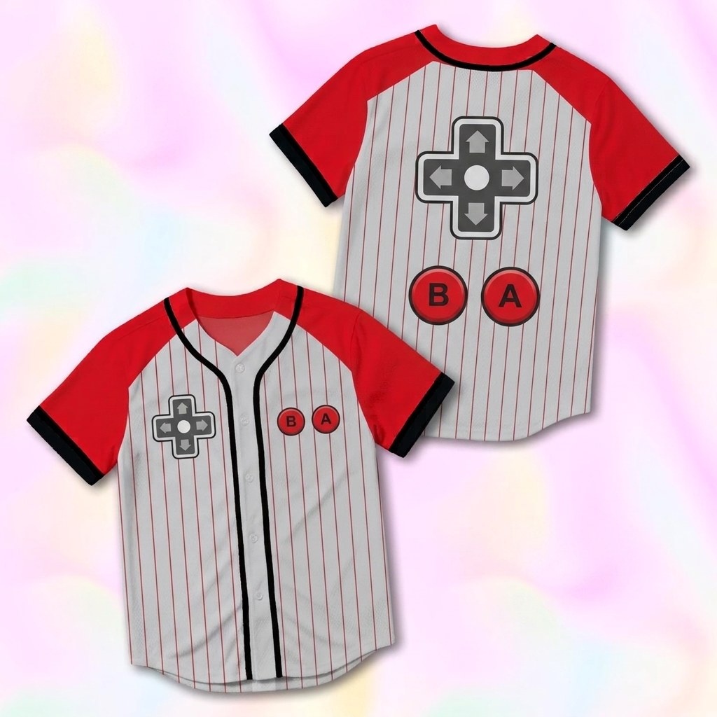 Custom Nintendo Baseball Jersey Version 8