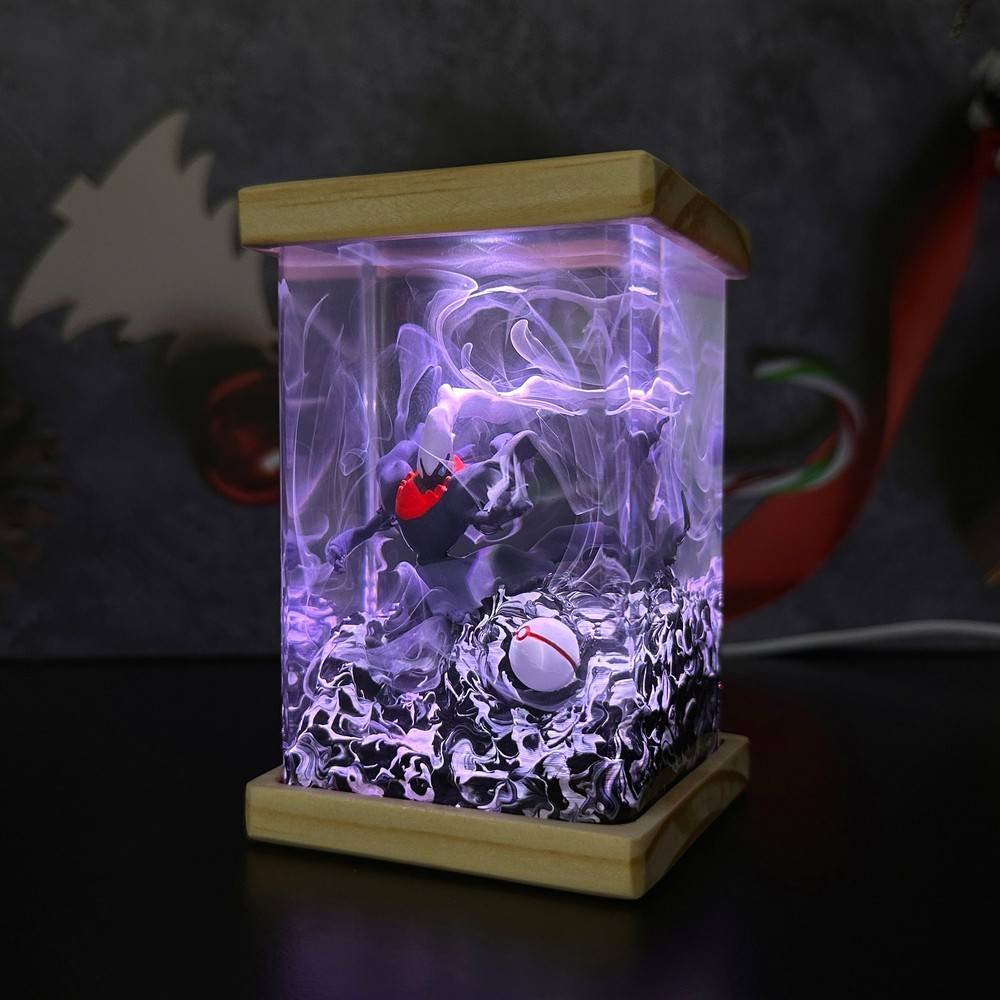 Darkrai Epoxy Pokemon Resin Lamp