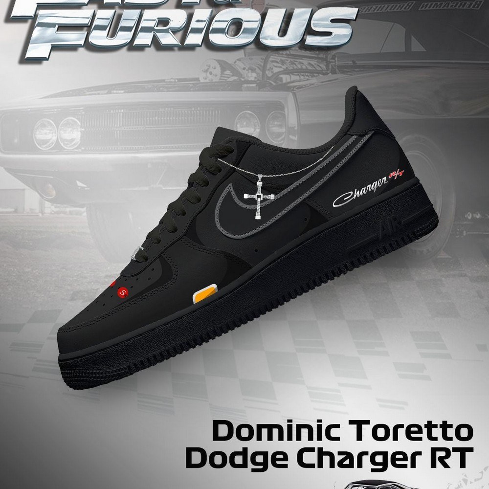Dominic Toretto Charger RT Fast and Furious Low Top Shoes