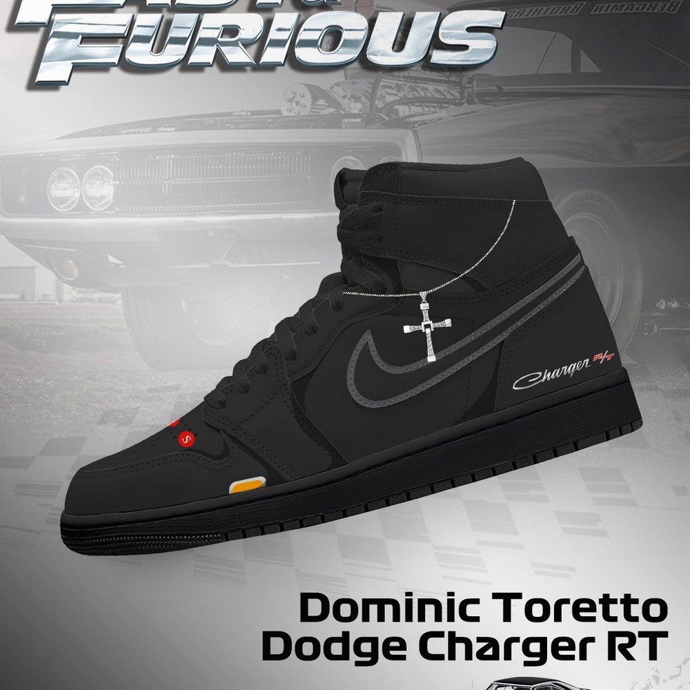 Dominic Toretto Charger RT V.1 Fast and Furious High Top Shoes