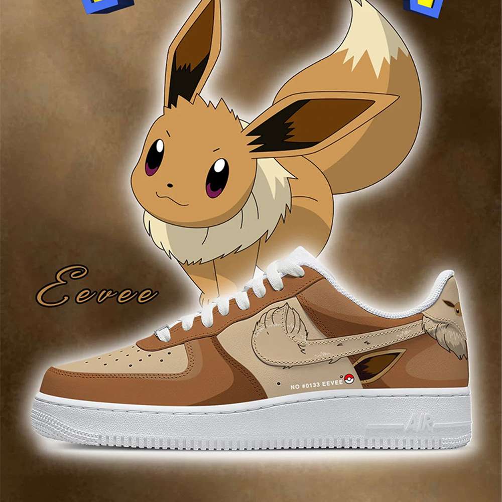 Eevee II Pokemon AF1 Low Top Shoes
