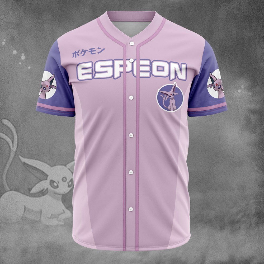Espeon Eeveelution Pokemon Baseball Jersey