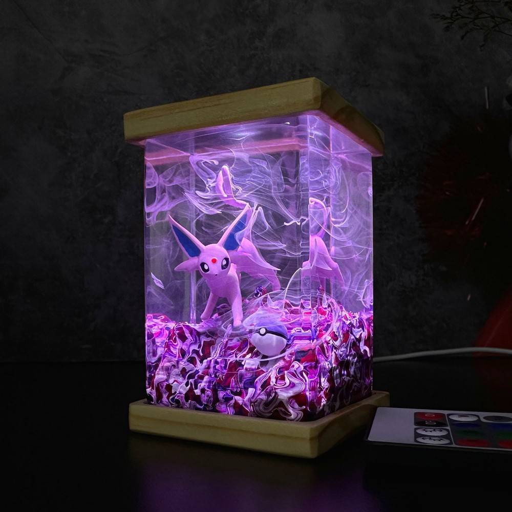 Espeon Epoxy Pokemon Resin Lamp