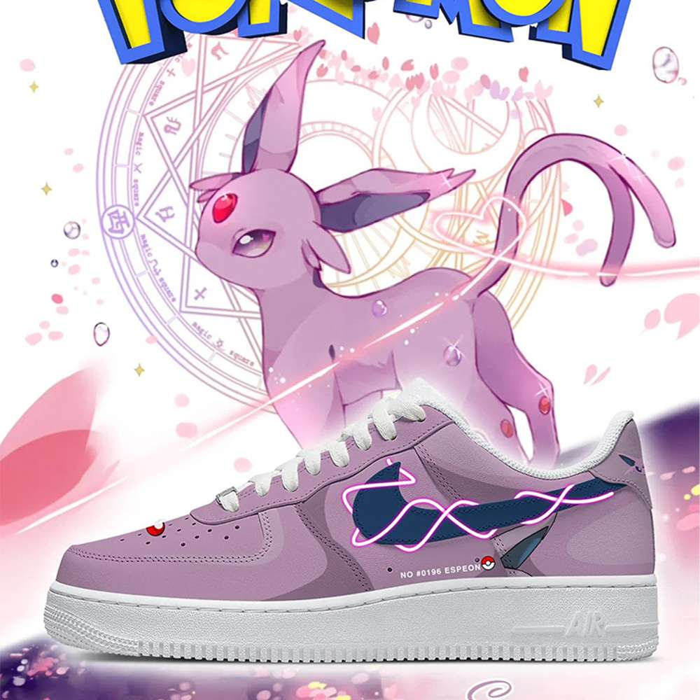 espeon pokemon af1 low top shoes avagz
