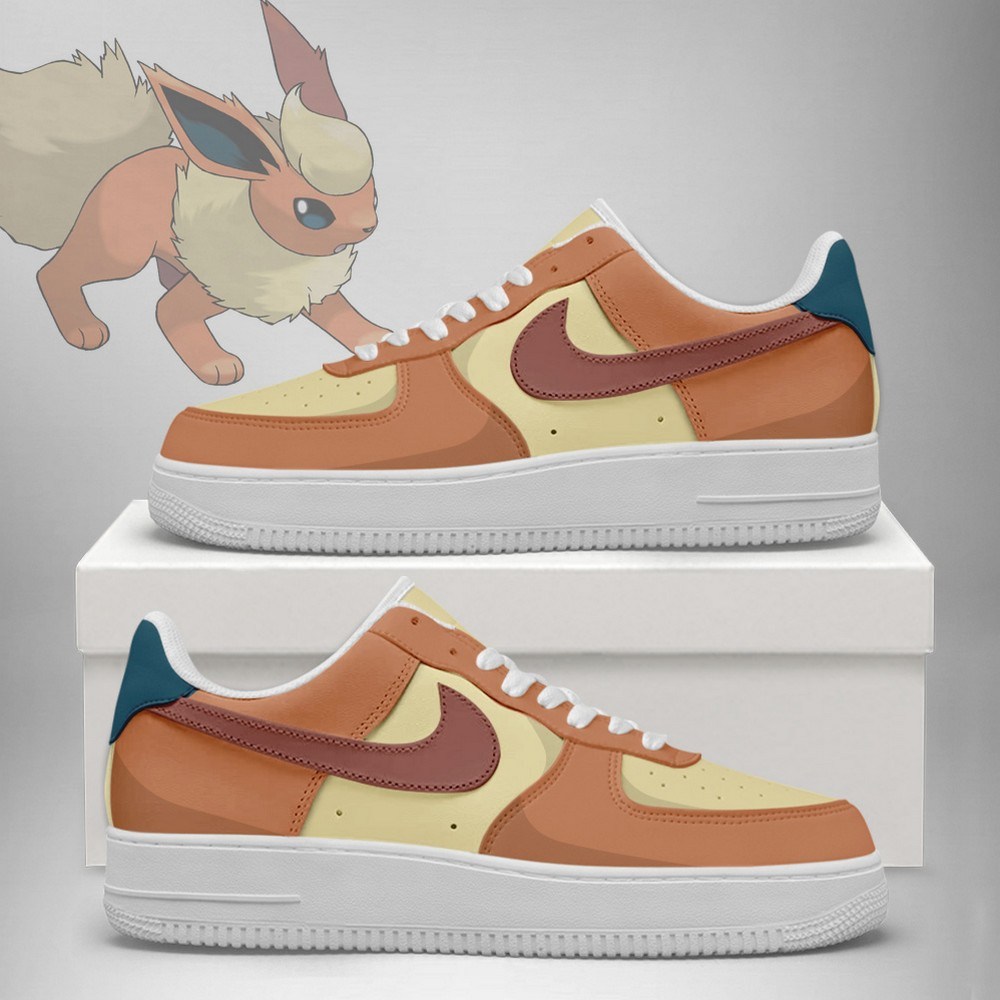 Flareon Elemental Style Pokemon Lowtop Shoes