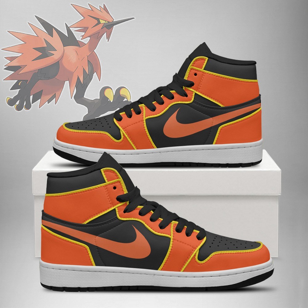 Galarian Zapdos Legendary Birds Pokemon High Top Shoes