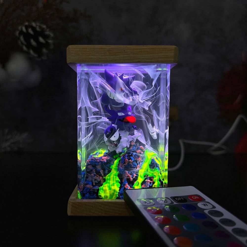 Gangar Pokemon Resin Lamp