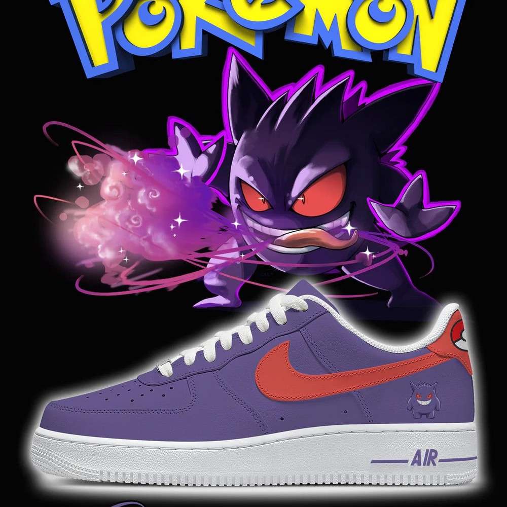 Gengar II Pokemon AF1 Low Top Shoes