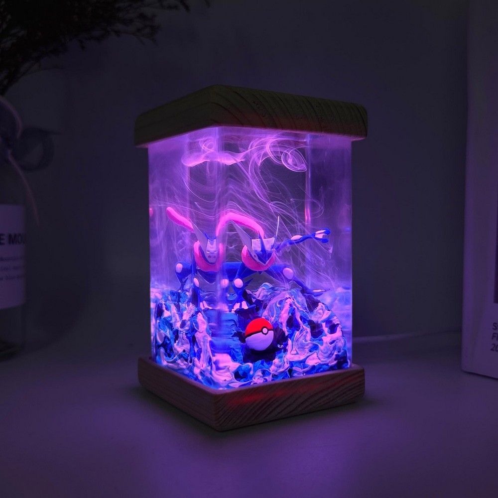 Greninja Pokemon Resin Lamp