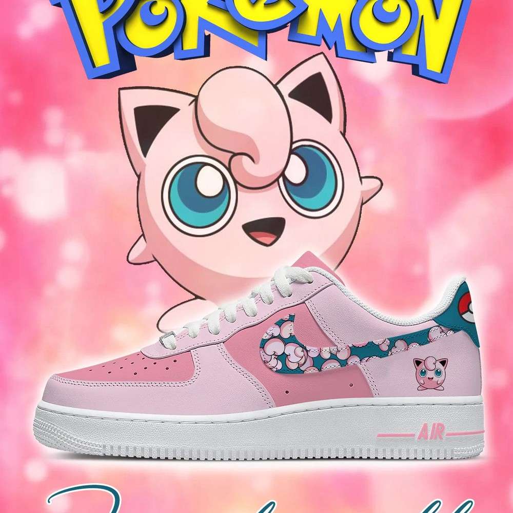 Jigglypuff Pokemon AF1 Low Top Shoes