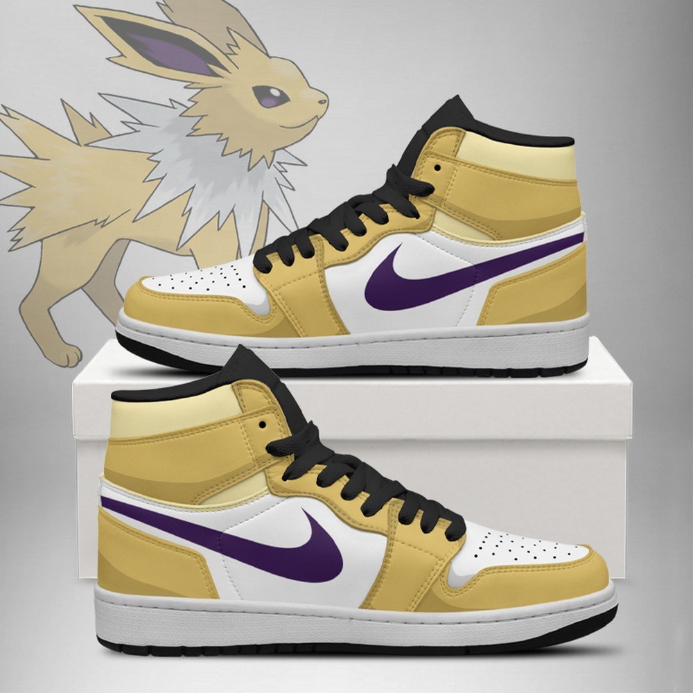 Jolteon Elemental Style Pokemon Hightop Shoes