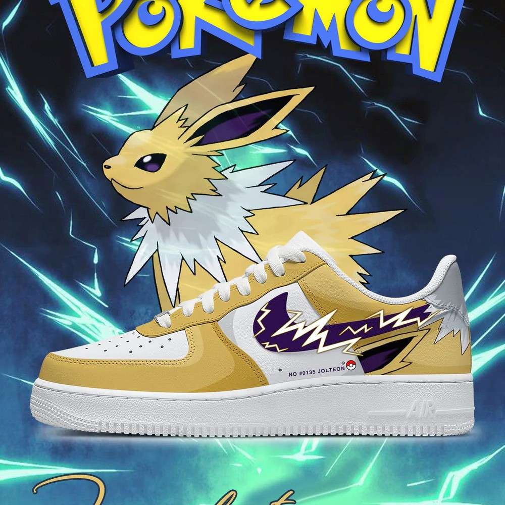 Jolteon Pokemon AF1 Low Top Shoes