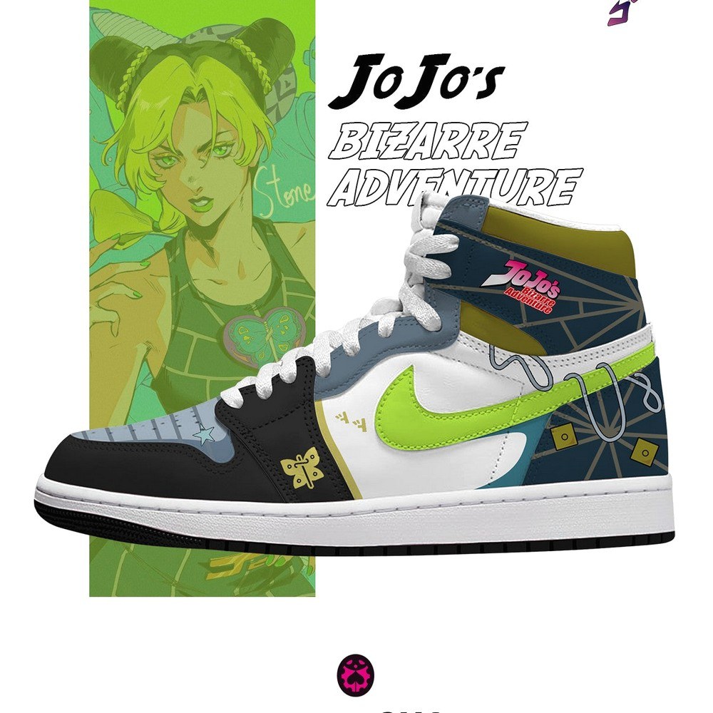 jolyne cujoh custom high top sneakers 1 lcbi7