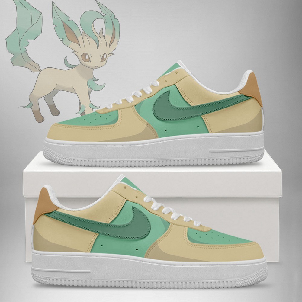 Leafeon Elemental Style Pokemon Lowtop Shoes