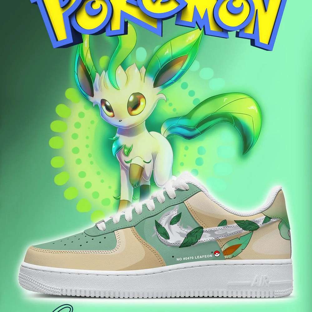 leafeon pokemon af1 low top shoes lqqcw