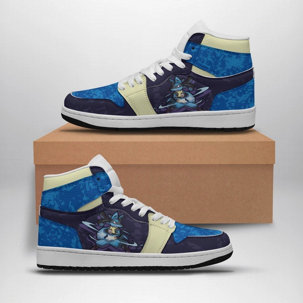 lucario attack pokemon high top aj1 shoes 2