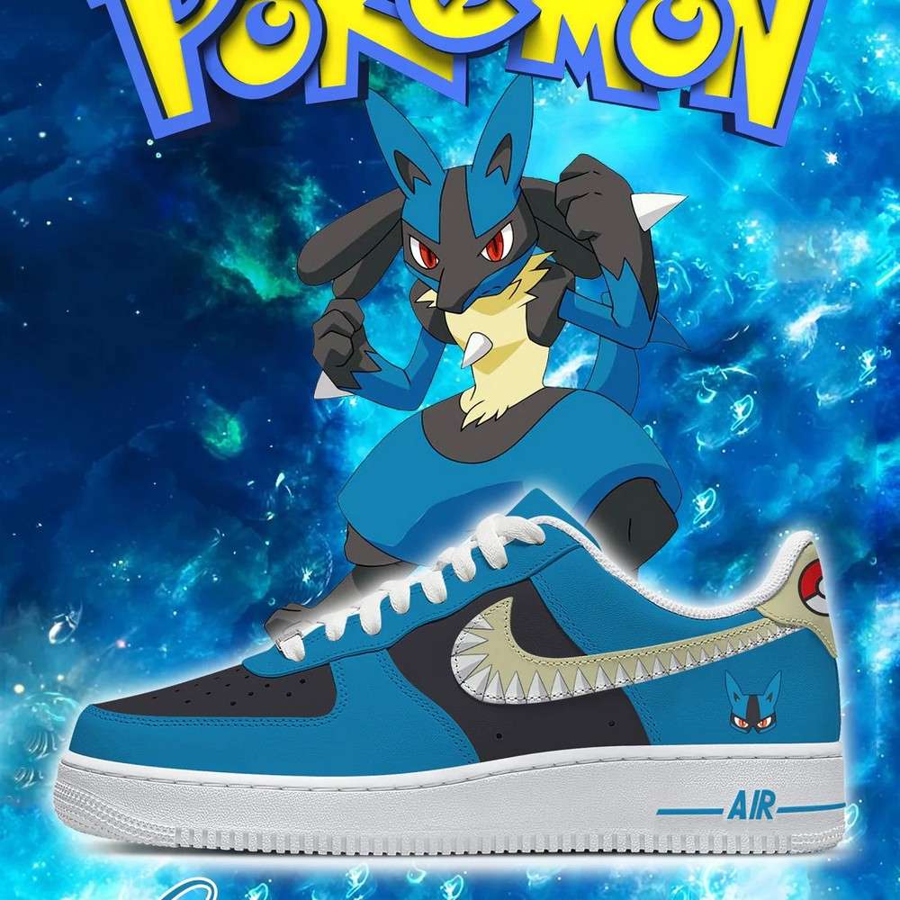 lucario ii pokemon af1 low top shoes temih