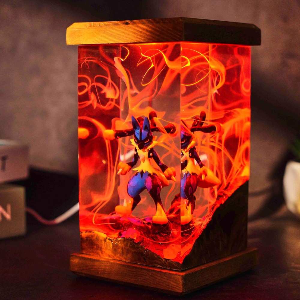 Lucario Pokemon Resin Lamp