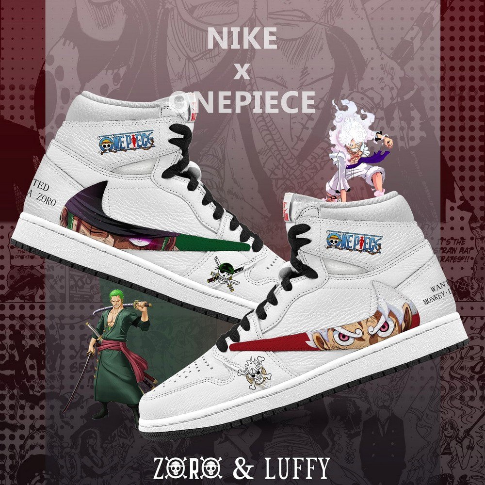 Luffy vs Zoro V.2 One Piece Limited High Top Shoes 8 luffy vs zoro v.2 1 nq837