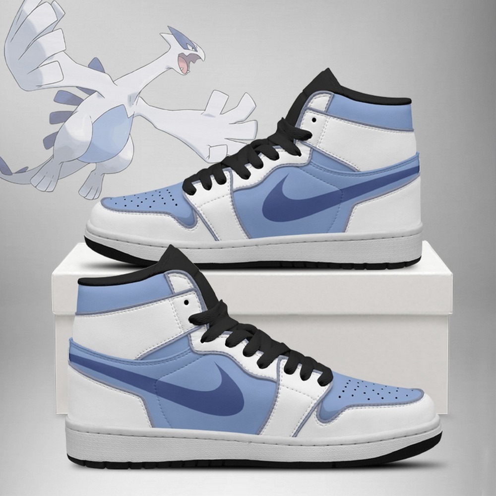 Lugia Legendary Birds Pokemon High Top Shoes