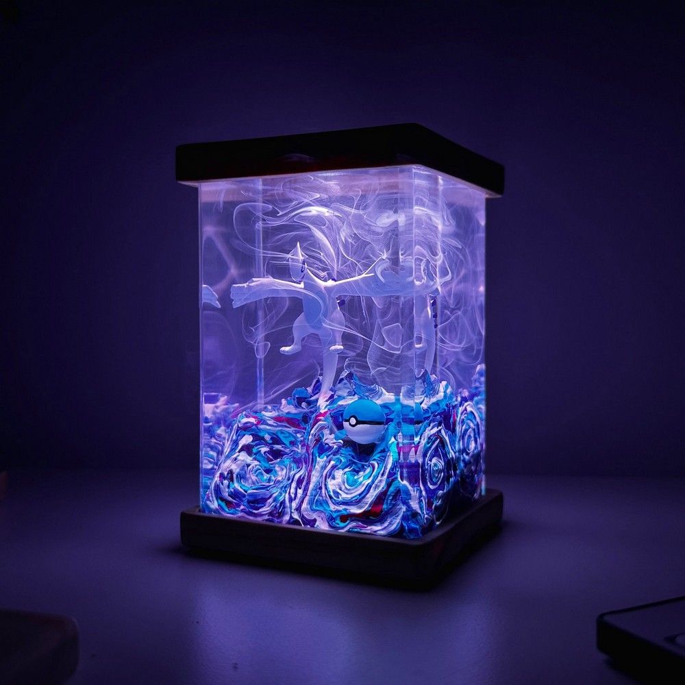Lugia Epoxy Pokemon Resin Lamp