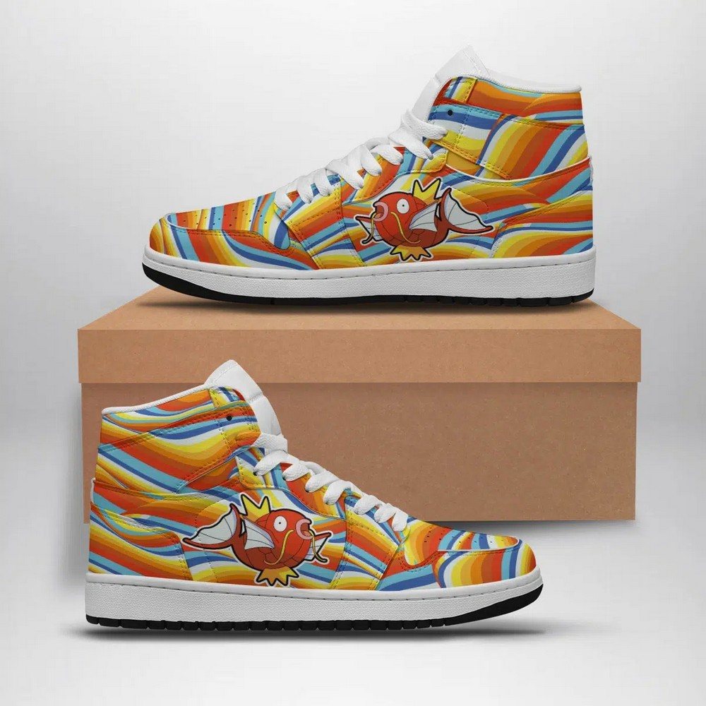 Magikarp Trippy Pokemon High Top AJ1 Shoes