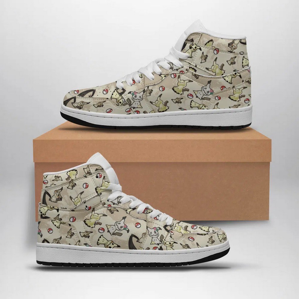 Mimikyu Pattern Pokemon High Top AJ1 Shoes