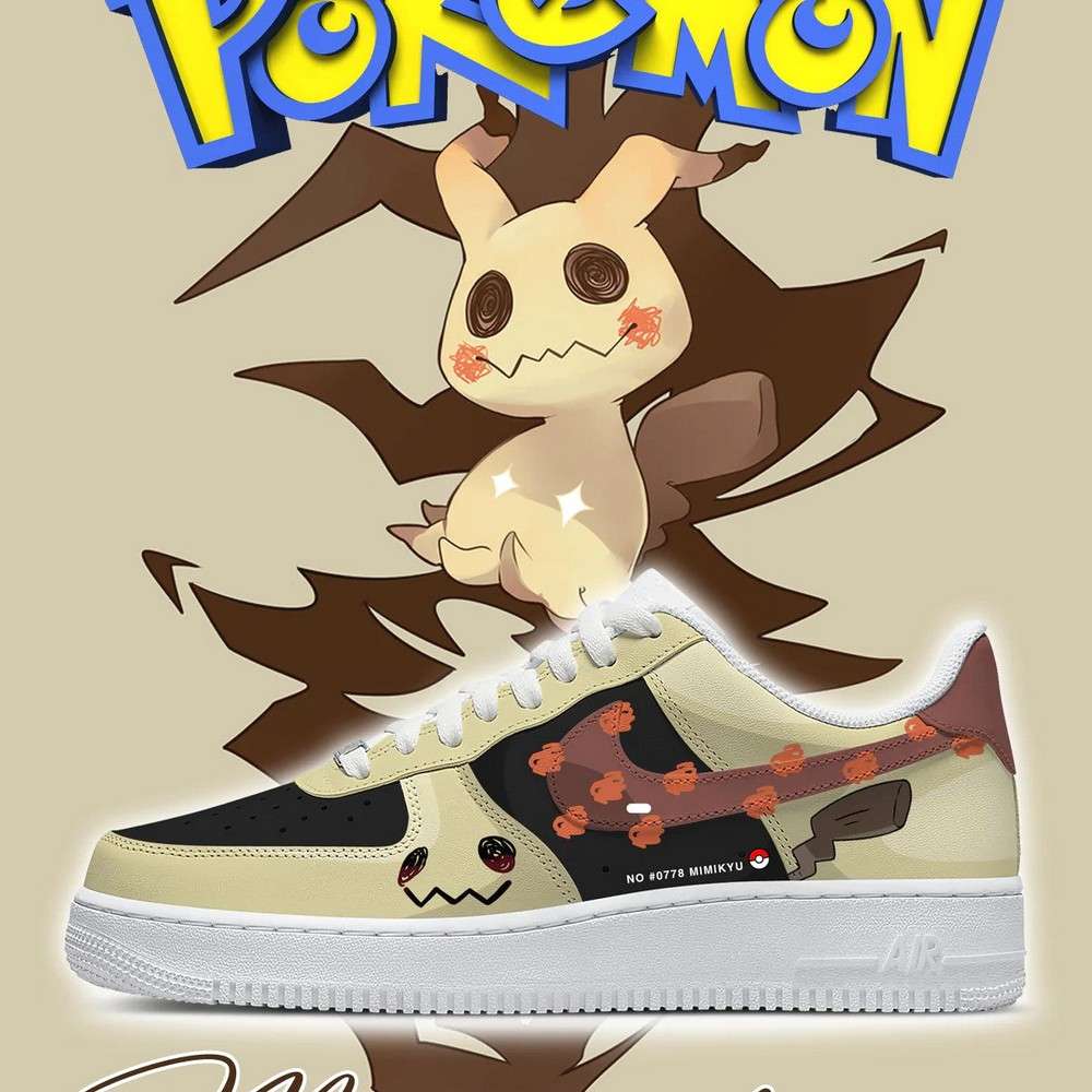 mimikyu pokemon af1 low top shoes dezgw