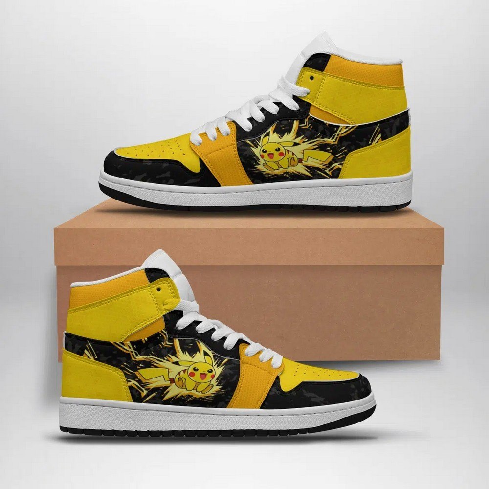 Pikachu Attack Pokemon High Top AJ1 Shoes