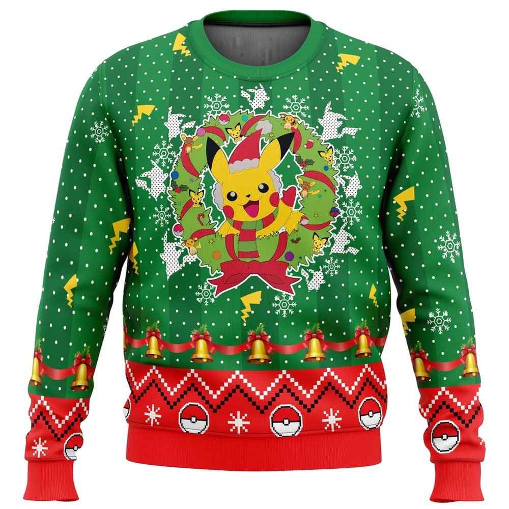 Pikachu Pokemon Christmas Ugly Sweater