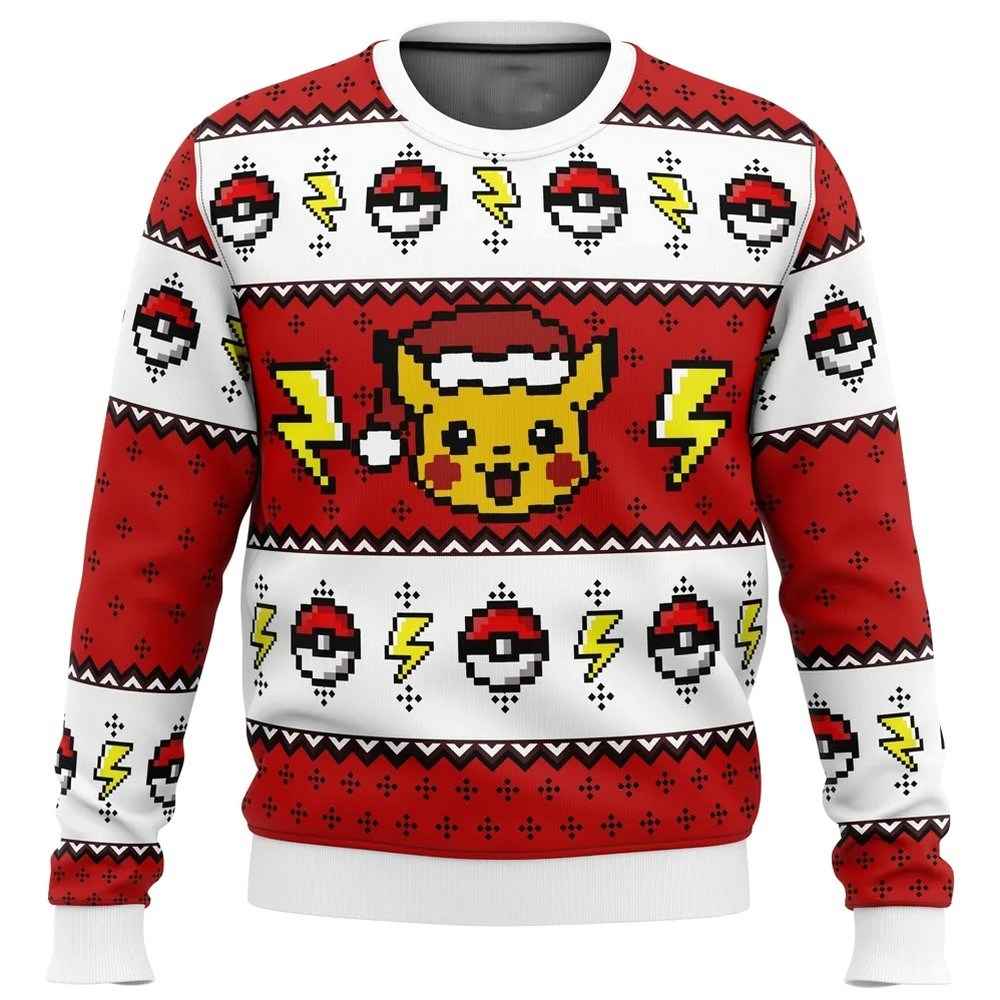 Pikachu Pokemon Ugly Christmas Sweater 1