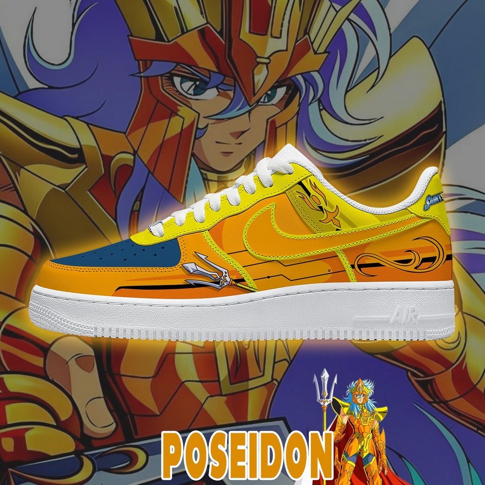 Poseidon Saint Seiya Low Top Shoes