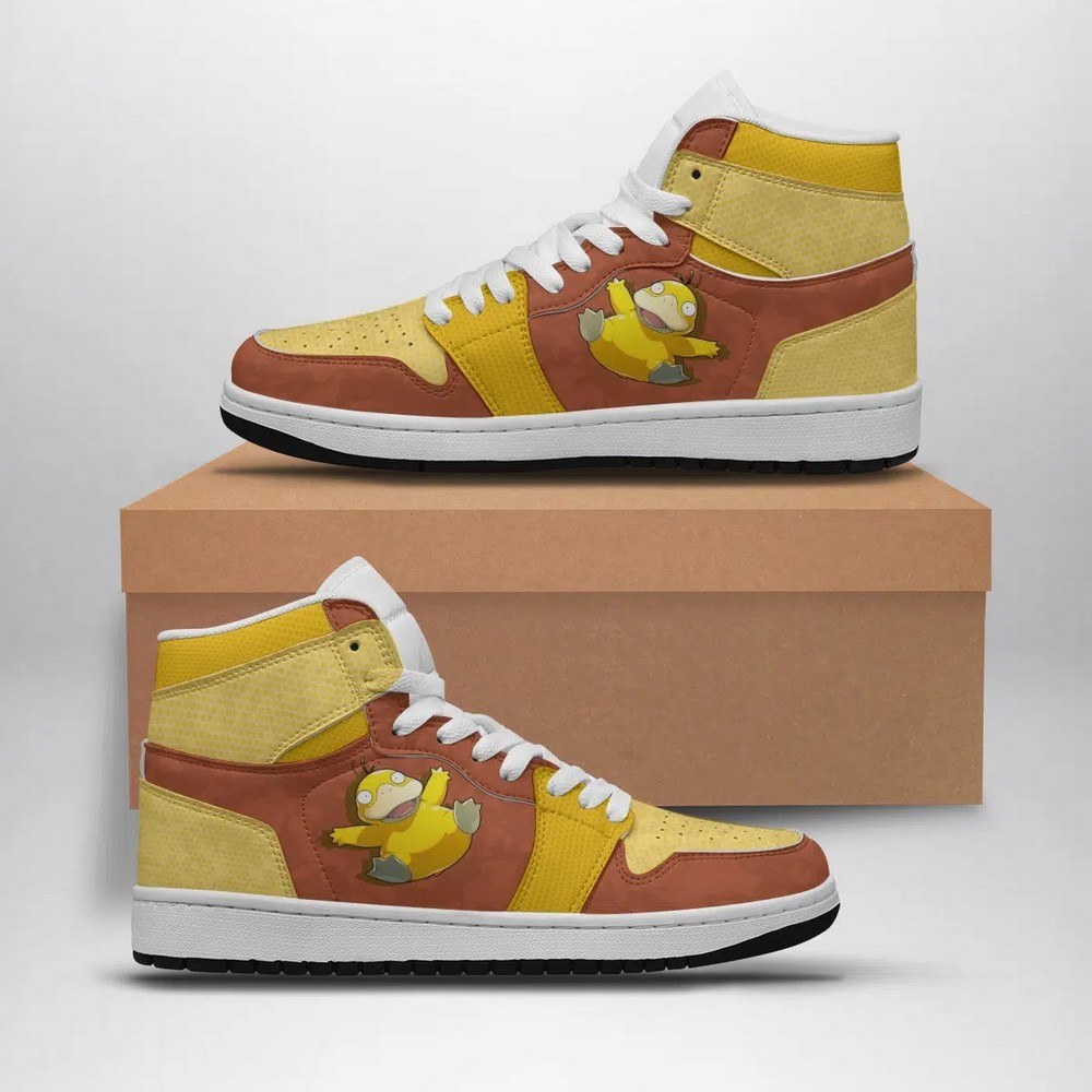 Psyduck Attack Pokemon High Top AJ1 Shoes
