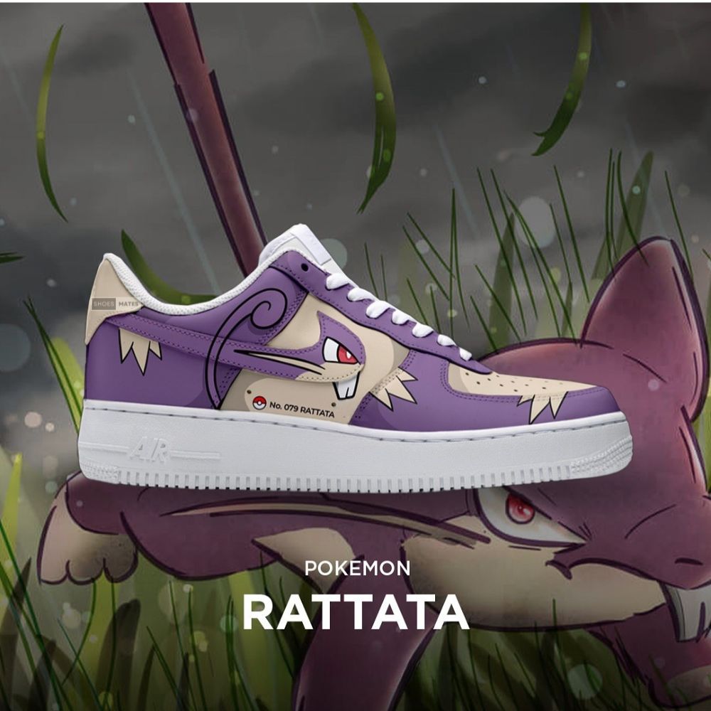 Rattata Pokemon Low Top Shoes