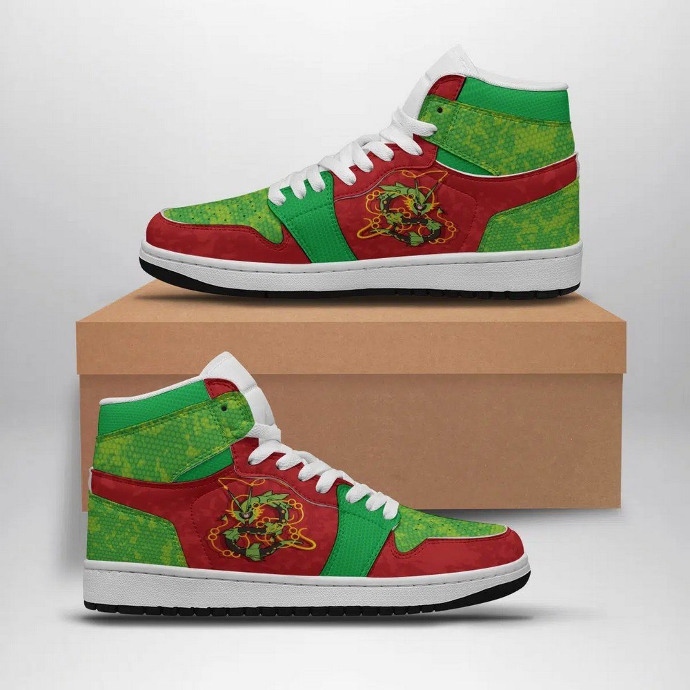 Rayquaza Attack Pokemon High Top AJ1 Shoes