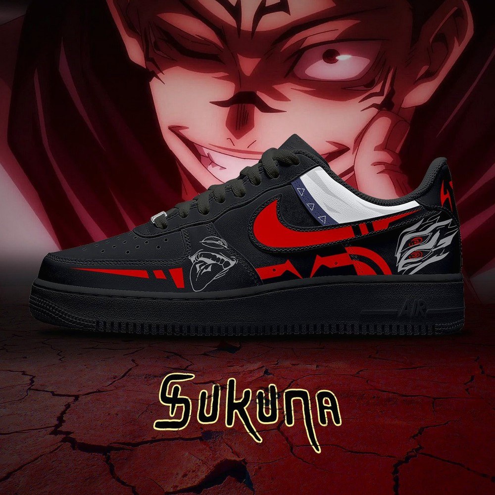 Ryomen Sukuna Cursed Technique Jujutsu Kaisen Low Top Shoes