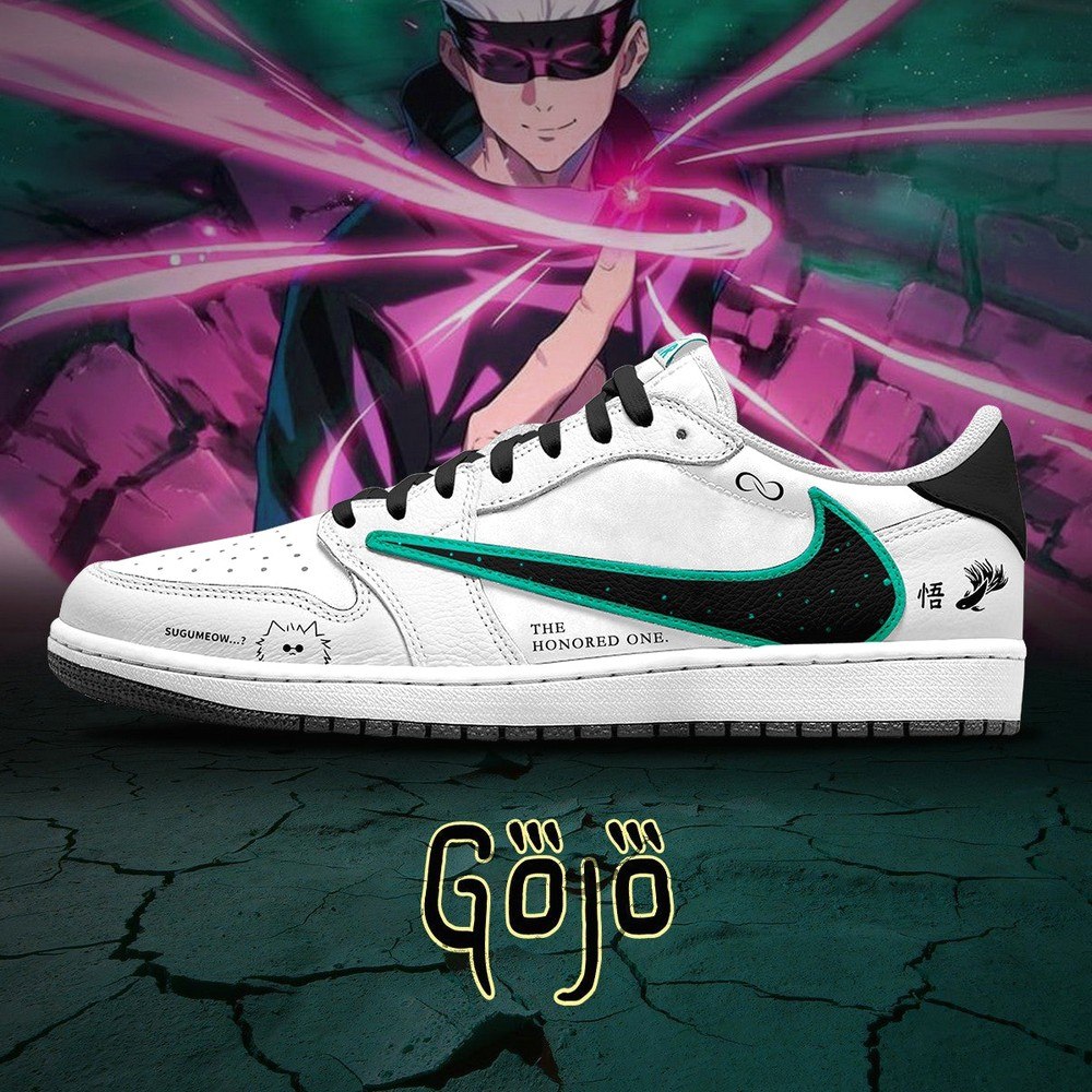 Satoru Gojo V.1 Jujutsu Kaisen AF1 Shoes 9 Satoru Gojo V.1 Jujutsu Kaisen AF1 Shoes