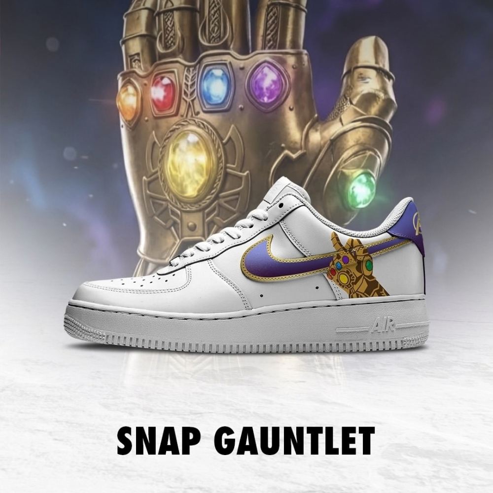Snap Gauntlet Marvel New Custom Low Top Shoes 2 snap gauntlet
