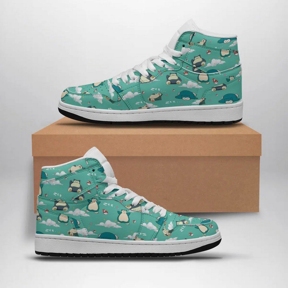 Snorlax Pattern Pokemon AJ1 High Top Shoes Pokemon AJ1 High Top Shoes ...