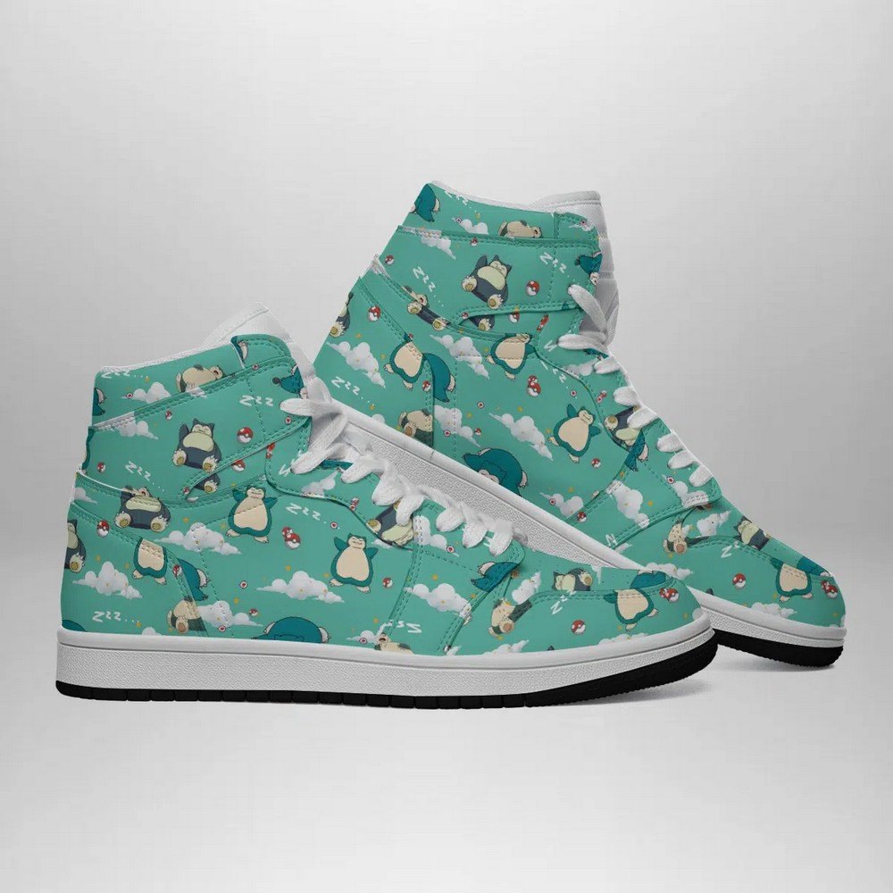 Snorlax Pattern Pokemon AJ1 High Top Shoes Pokemon AJ1 High Top Shoes ...
