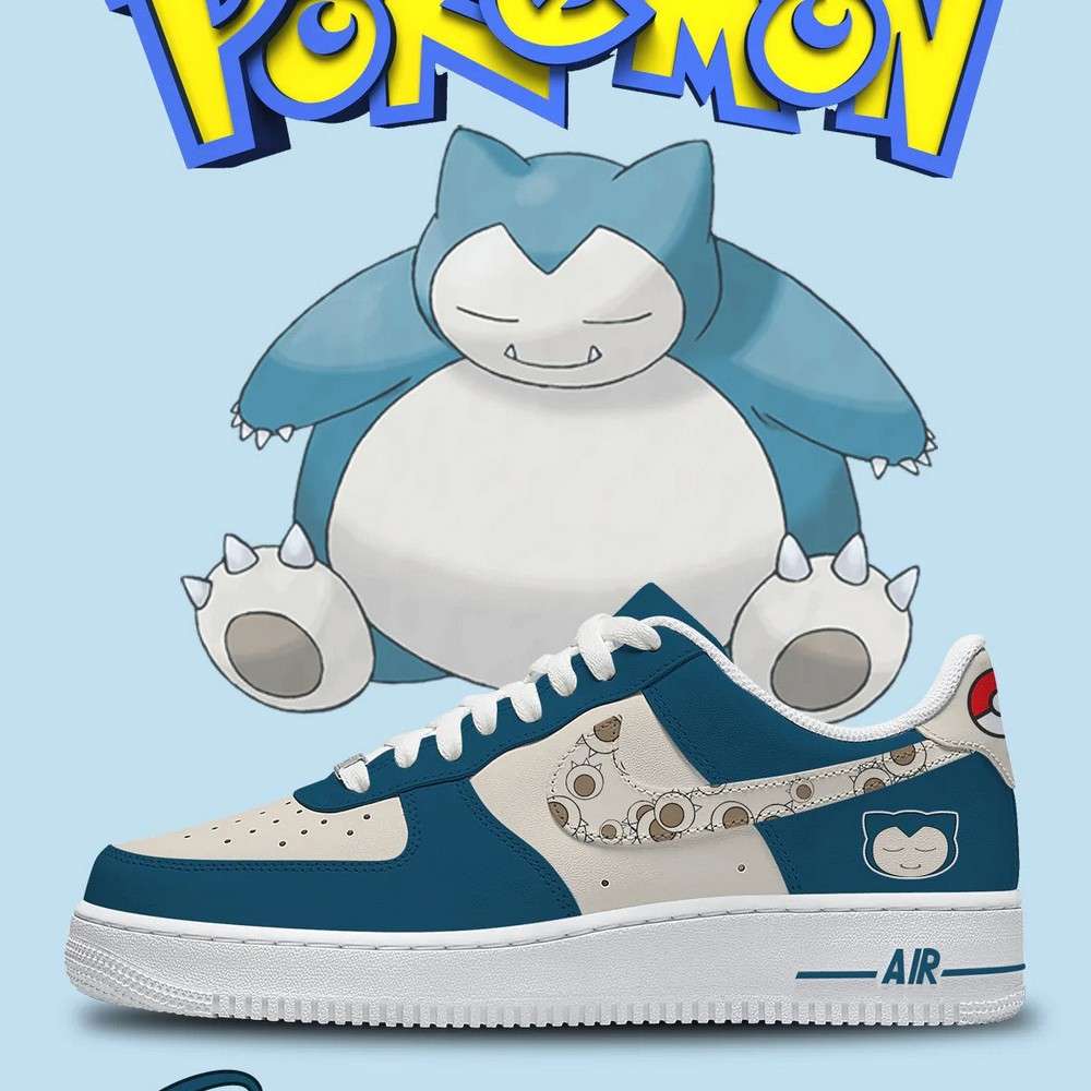 snorlax pokemon af1 low top shoes 87r3r